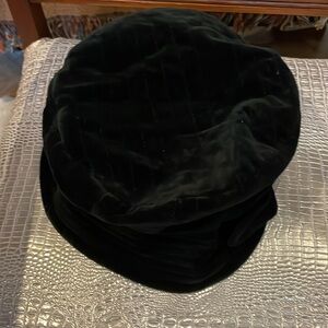 Black Stylish Hat with bow side detail